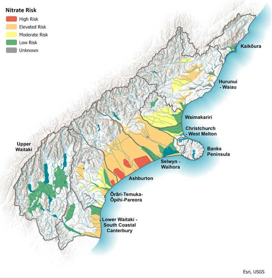 Mid Canterbury Water Risk Map 